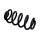 Suspension Spring Set Rear Axle Coil Spring Ø 14.8 mm EIBACH for AUDI A6