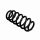 Suspension Spring Set front axle coil spring Ø 16 mm EIBACH for e.g. AUDI A6