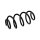 Suspension Spring Set front axle coil spring Ø 13.2 mm EIBACH for e.g. AUDI A3