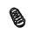 Suspension Spring Set front axle coil spring Ø 15.5 mm EIBACH for e.g. AUDI A6