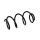 Suspension Spring Set front coil spring Ø 12.5 mm EIBACH for e.g. RENAULT MODUS