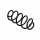 Suspension Spring Set rear coil spring Ø 11.2 mm EIBACH for e.g. PEUGEOT 207