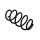 Suspension Spring Set front axle coil spring Ø 12.2 mm EIBACH for e.g. AUDI A3