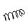 Suspension Spring Set front coil spring Ø 11.5 mm EIBACH for e.g. FIAT GRANDE