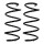 Suspension spring set front Ø 13.2 mm 380 mm EIBACH for e.g. RENAULT MEGANE II