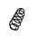 Suspension Spring Set rear coil spring Ø 10.5 mm EIBACH for PEUGEOT 207