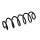 Suspension Spring Set rear coil spring Ø 10.5 mm EIBACH for PEUGEOT 207