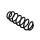 Suspension Spring Set rear axle coil spring Ø 11.5 mm EIBACH for e.g. VW GOLF