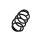 Suspension Spring Set front coil spring Ø 12.8 mm EIBACH for e.g. SKODA OCTAVIA