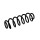 Suspension Spring Set Rear Axle Coil Spring Ø 11.2 mm EIBACH for VW BORA