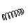 Suspension Spring Set Rear Axle Coil Spring Ø 9.2 mm EIBACH for VW LUPO