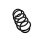 Suspension Spring Set front coil spring Ø 12.5 mm EIBACH for e.g. VW JETTA