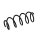 Suspension Spring Set front coil spring Ø 11 mm EIBACH for e.g. SEAT IBIZA