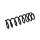 Suspension Spring Set Rear Axle Coil Spring Ø 9.2 mm EIBACH for VW POLO