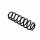 Suspension Spring Set rear coil spring Ø 10 mm EIBACH for e.g. SKODA FABIA
