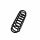 Suspension Spring Set rear coil spring Ø 10 mm EIBACH for e.g. SKODA FABIA