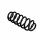 Suspension Spring Set rear axle coil spring Ø 13.2 mm EIBACH for e.g. AUDI A3