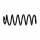 Suspension Spring Set rear coil spring Ø 11.2 mm EIBACH for e.g. VW SCIROCCO