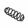 Suspension Spring Set rear coil spring Ø 11.2 mm EIBACH for e.g. VW SCIROCCO
