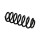 Suspension Spring Set rear coil spring Ø 12.2 mm EIBACH for PEUGEOT 307