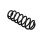 Suspension Spring Set rear axle coil spring Ø 12 mm EIBACH for e.g. VW JETTA