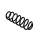 Suspension Spring Set rear axle coil spring Ø 11.2 mm EIBACH for e.g. VW GOLF