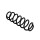 Suspension Spring Set Rear Axle Coil Spring Ø 10.8 mm EIBACH for VW GOLF