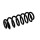 Suspension Spring Set Rear Axle Coil Spring Ø 12.8 mm EIBACH for SEAT ALTEA