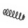 Suspension Spring Set rear axle coil spring Ø 11 mm EIBACH for e.g. AUDI A3