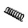 Suspension Spring Set rear coil spring Ø 13.5 mm EIBACH for e.g. MB C-CLASS