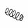 Suspension Spring Set front coil spring Ø 12.2 mm EIBACH for e.g. MB B-CLASS