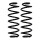 Suspension spring set rear axle Ø 11.2 mm 340 mm EIBACH for SEAT LEON and others
