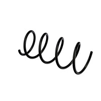 Suspension Spring Set Front Axle Coil Spring Ø 11 mm EIBACH for RENAULT TWINGO