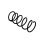 Suspension Spring Set front coil spring Ø 12 mm EIBACH for e.g. FORD FOCUS