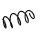 Suspension Spring Set front coil spring Ø 12.2 mm EIBACH for e.g. RENAULT MODUS