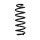 Suspension spring set rear axle Ø 11 mm 319 mm EIBACH for e.g. VW GOLF IV