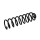 Suspension Spring Set Rear Axle Coil Spring Ø 11 mm EIBACH for VW PASSAT