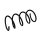 Suspension Spring Set front coil spring Ø 13.5 mm EIBACH for e.g. MB C-CLASS