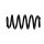 Suspension Spring Set front axle coil spring Ø 15 mm EIBACH for e.g. AUDI A4
