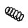 Suspension Spring Set front axle coil spring Ø 15 mm EIBACH for e.g. AUDI A4