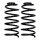 Suspension spring set front axle Ø 13.2 mm 320 mm EIBACH for e.g. VW NEW BEETLE