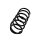 Suspension Spring Set front Ø 12.5 mm EIBACH for e.g. CHEVROLET AVEO