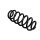 Suspension Spring Set Front Axle Coil Spring Ø 15 mm EIBACH for AUDI A8