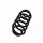 Suspension Spring Set front axle coil spring Ø 15 mm EIBACH for e.g. AUDI A6