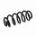 Suspension Spring Set front axle coil spring Ø 15 mm EIBACH for e.g. AUDI A6