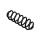 Suspension Spring Set rear axle coil spring Ø 11.8 mm EIBACH for e.g. AUDI Q2