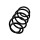 Suspension Spring Set Front Axle Coil Spring Ø 15 mm EIBACH for FORD GALAXY
