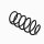 Suspension Spring Set front coil spring Ø 13.5 mm EIBACH for e.g. VOLVO V70