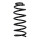 Suspension spring set front Ø 12.8 mm 376 mm EIBACH for e.g. VW PASSAT B3/B4