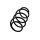 Suspension Spring Set front coil spring Ø 12.8 mm EIBACH for e.g. MB A-CLASS